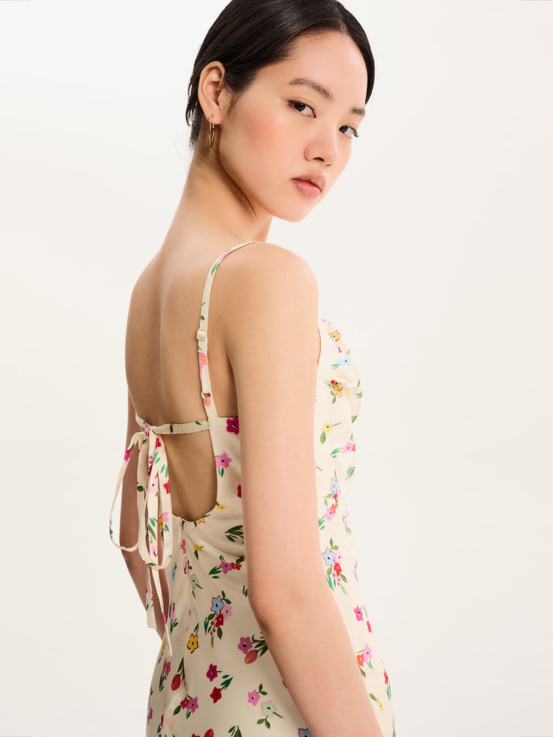 Belle Dress  in Yellow Floral