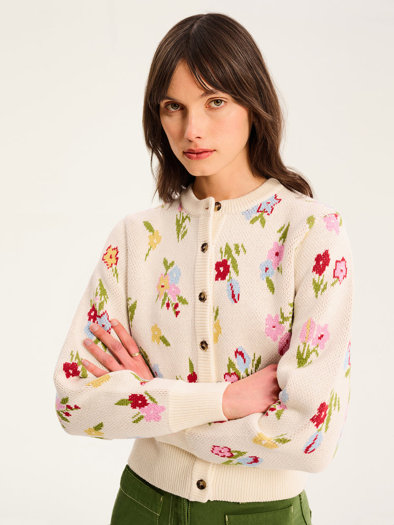 Flynn Floral Cardigan
